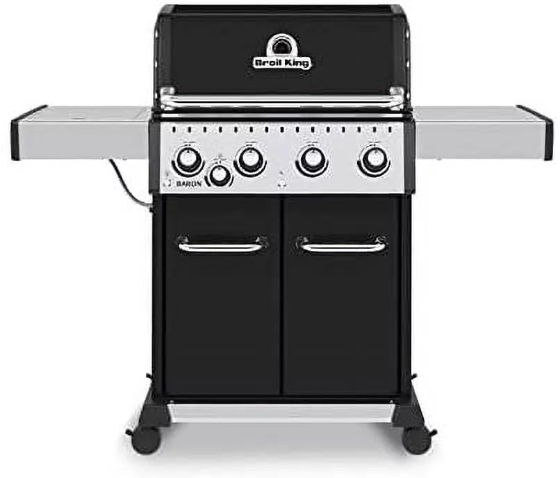 Black 4 Burner Liquid Propane Grill Y55046