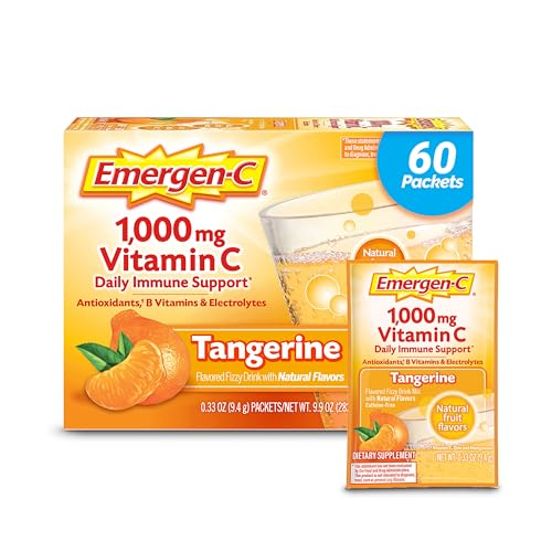 Tangerine Flavor Vitamin C Powder, 60 Count F211889