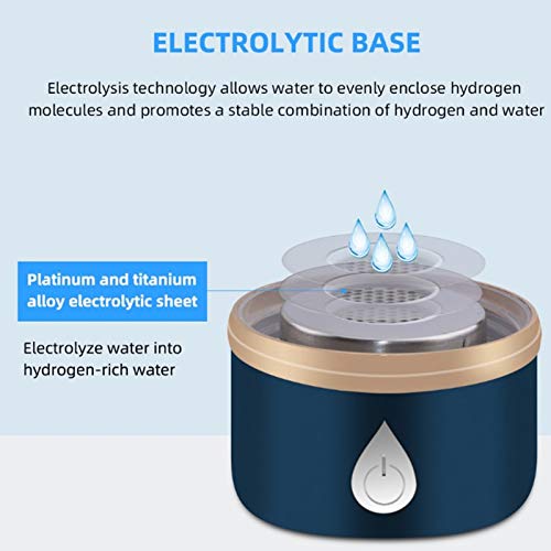Blue Portable Hydrogen Water Ionizer Machine 380ml C21684