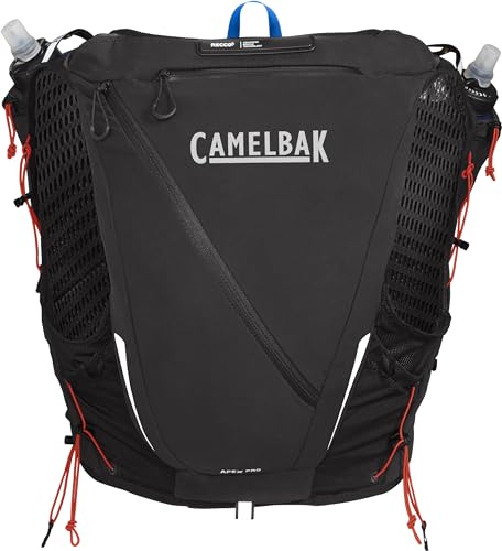 Black Large Racing Vest with Soft Flask Hydration B543