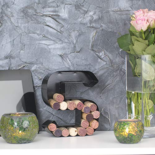 Metal Letter Wine Cork Keepsake Saver & Holder Z501