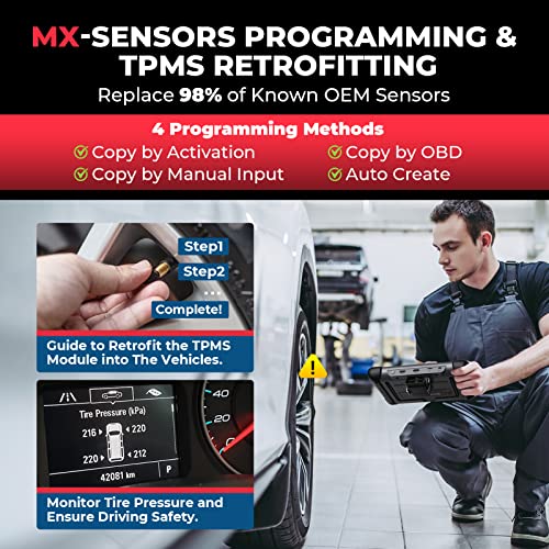 Autel MaxiCOM MK808S-TS Scanner, 2024 Complete TPMS Check/Activate/Relearn Tool, Same as MX808S-TS MK808Z-TS, 28+Service, BT Full System Scan,Bidirectional, FCA AutoAuth,Upgrade of MK808BT PRO MK808S N3766