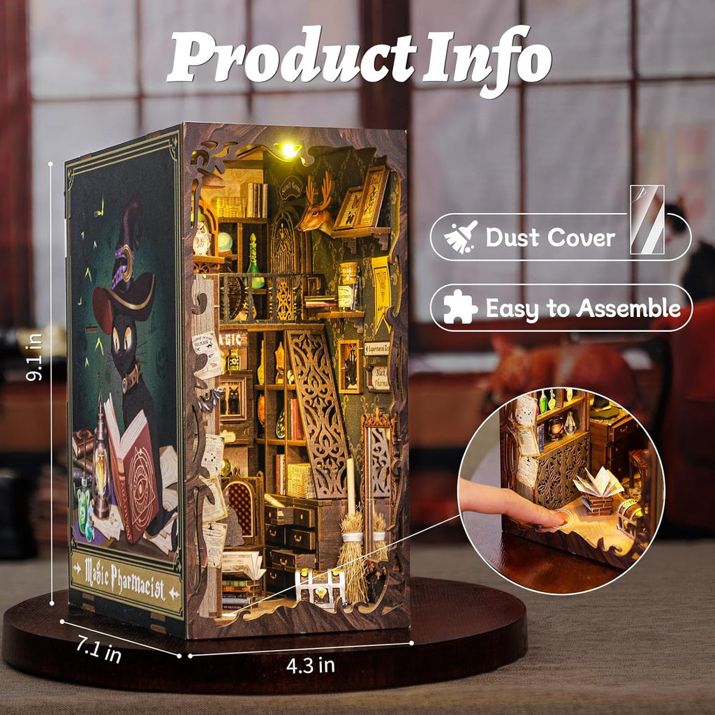 3D Wooden Book Nook Kit H386