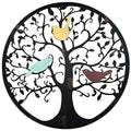 Metal Wall Art Tree of Life Wall Decor 23inch Family Tree Metal Wall Hanging (black) C83920
