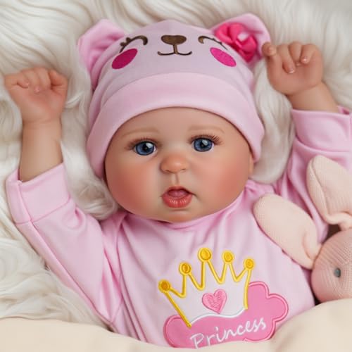 20-Inch Realistic Newborn Baby Doll with Soft Cloth Body K328062