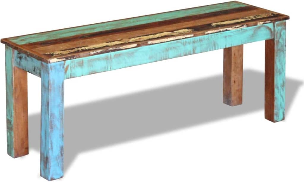 Solid Reclaimed Wood Bench 43.3"x13.8"x17.7" T56776