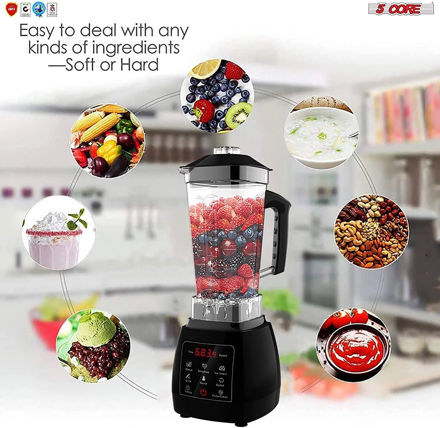 64 Oz 2000 Watt Stainless Steel Blender R91311