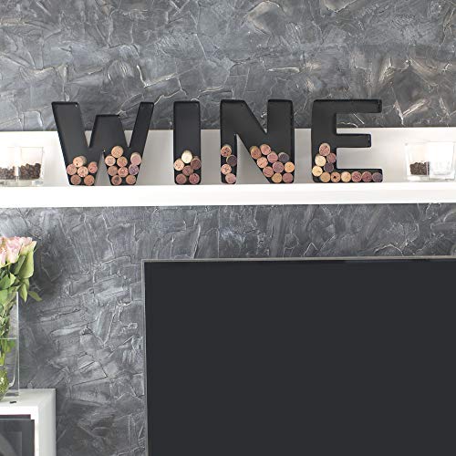 Metal Letter Wine Cork Keepsake Saver & Holder Z501