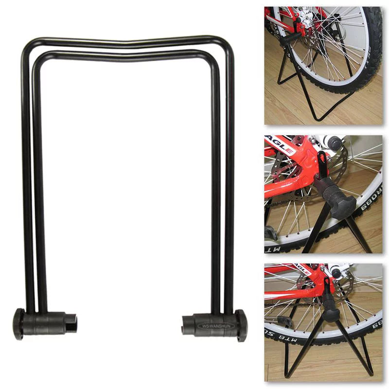 Bicycle Trainer Stationary Cycle Stand Indoor Exercise Training Foldable Y8329