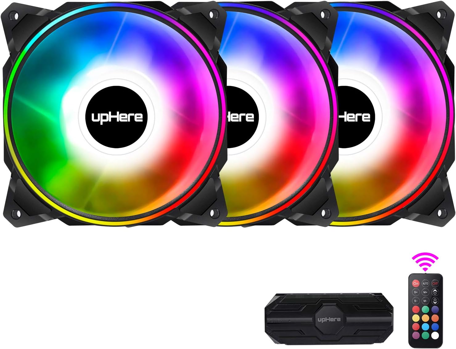 120mm Dual Halo RGB LED PC Case Fan K49838