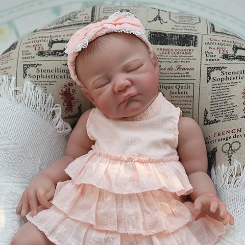20 Inch Lifelike Reborn Baby Doll with Soft Weighted Cloth Body J3861