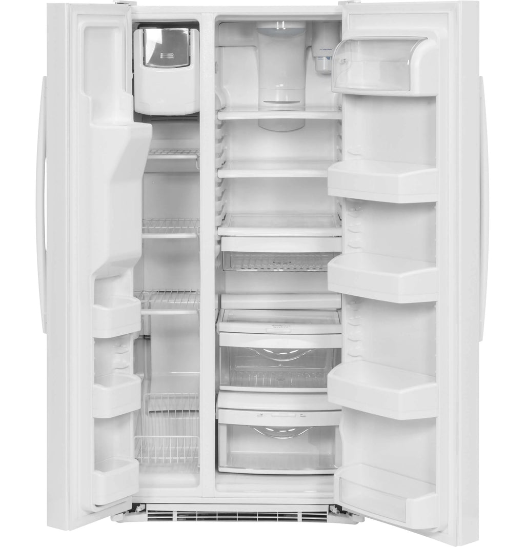 White 33 Inch Freestanding Side by Side Refrigerator O61218
