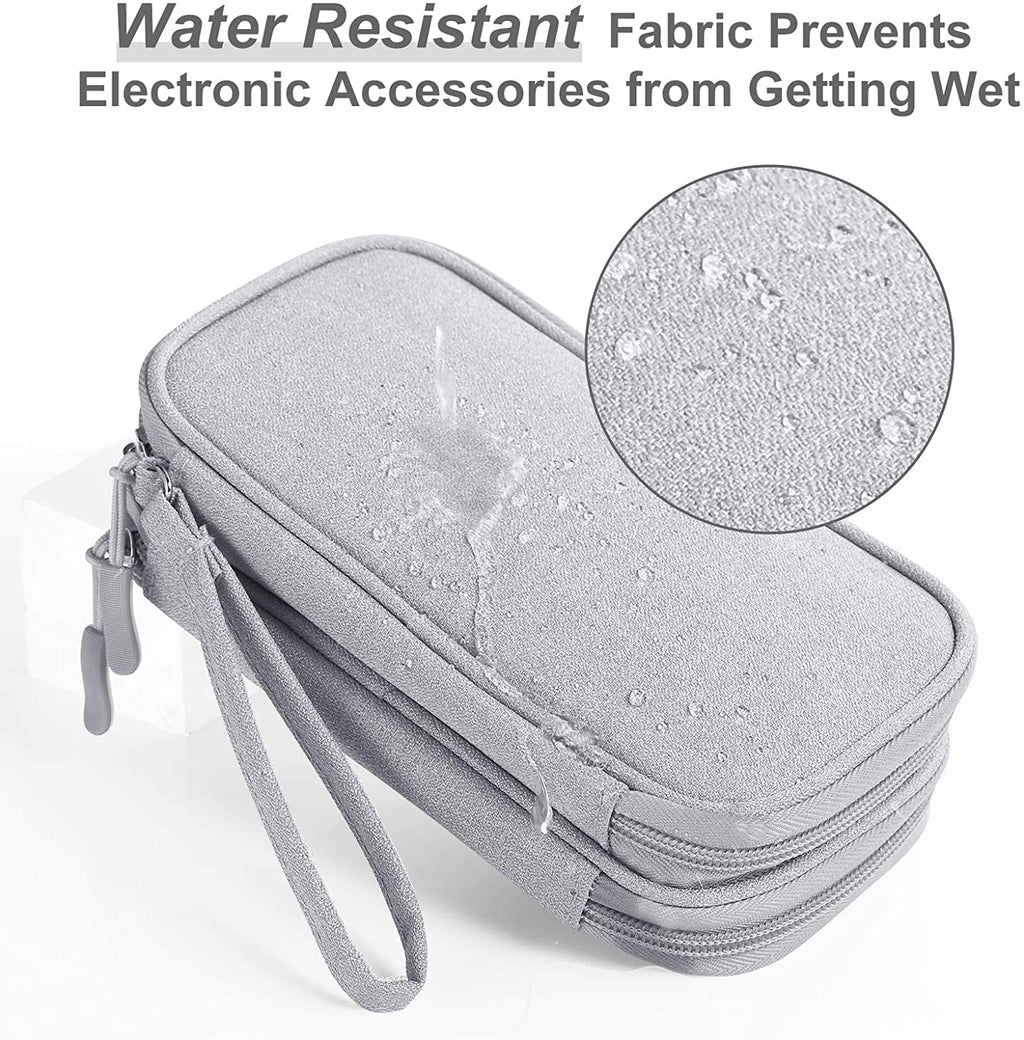 Medium Cable Charger Organizer Bag Light Grey B781690