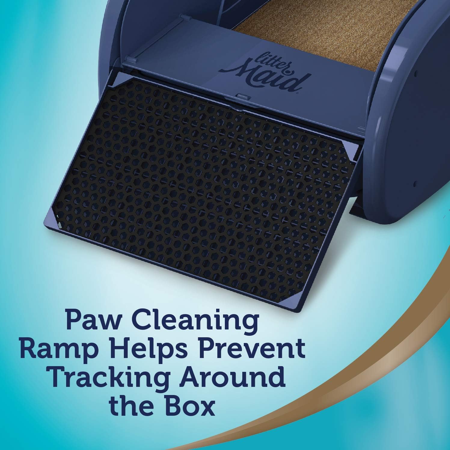 Single Cat Self-Cleaning Litter Box, Blue J11603