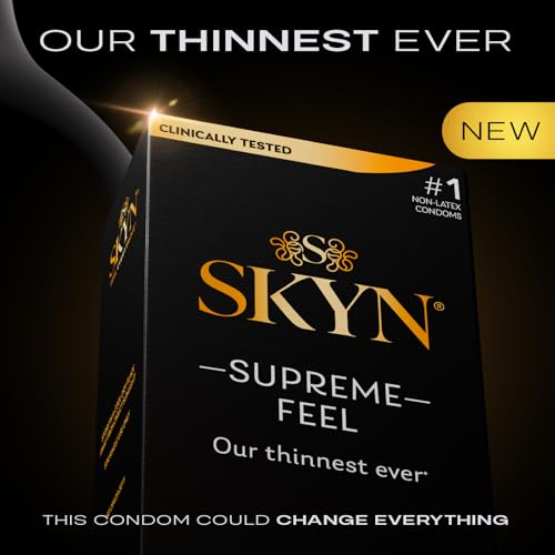 Non-Latex Condoms - 10 Count – Ultra-Thin & Pre-Lubricated Y6376