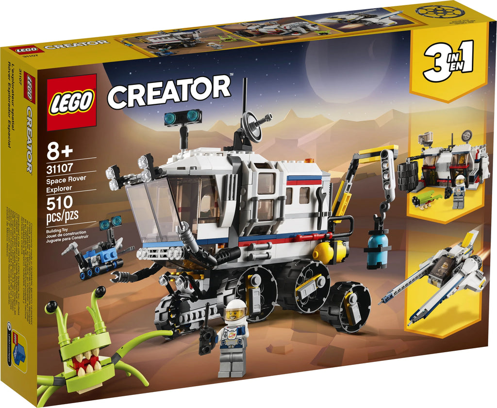 LEGO Creator 3in1 Space Rover Explorer Building Toy (510 pieces) O747