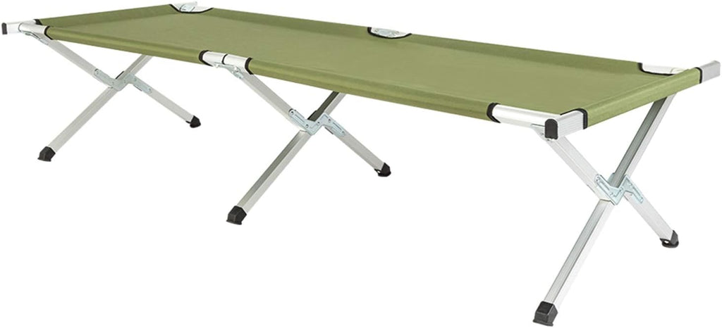 Army Green Portable Foldable Camping Cot with Carrying Bag L8289