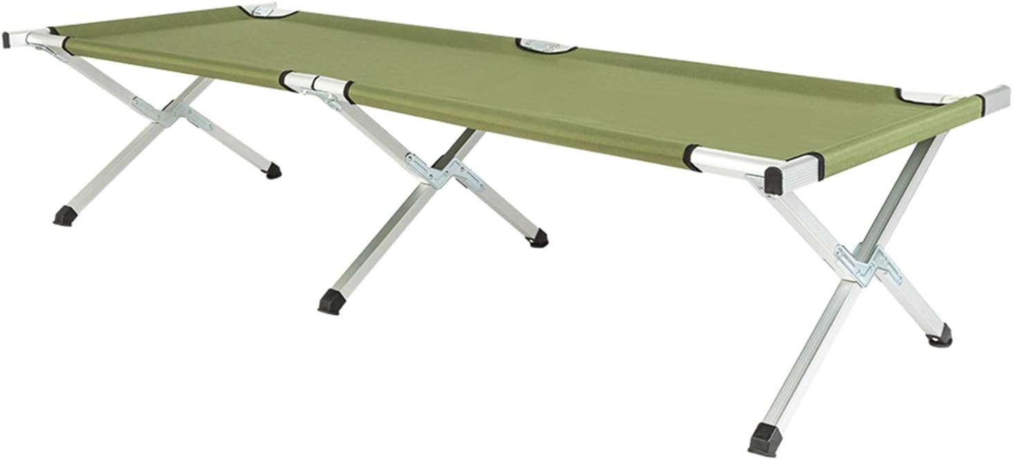 Army Green Portable Foldable Camping Cot with Carrying Bag L8289
