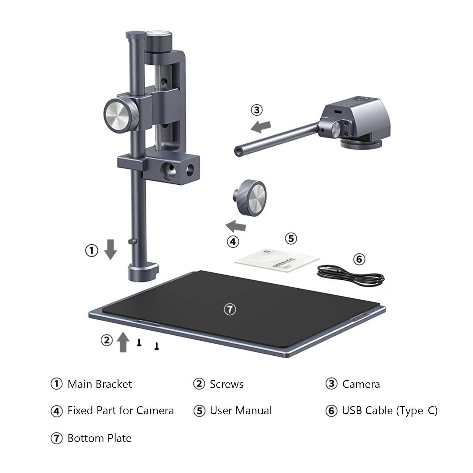 PCBA Thermal Analyzer Circuit Board Infrared Thermal Imaging with Adjustable Metal Bracket USB Powered N68190