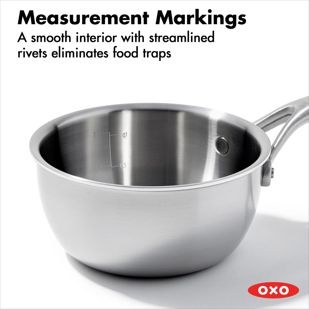 Tri-Ply Stainless Steel Chef's Pan Set V2429