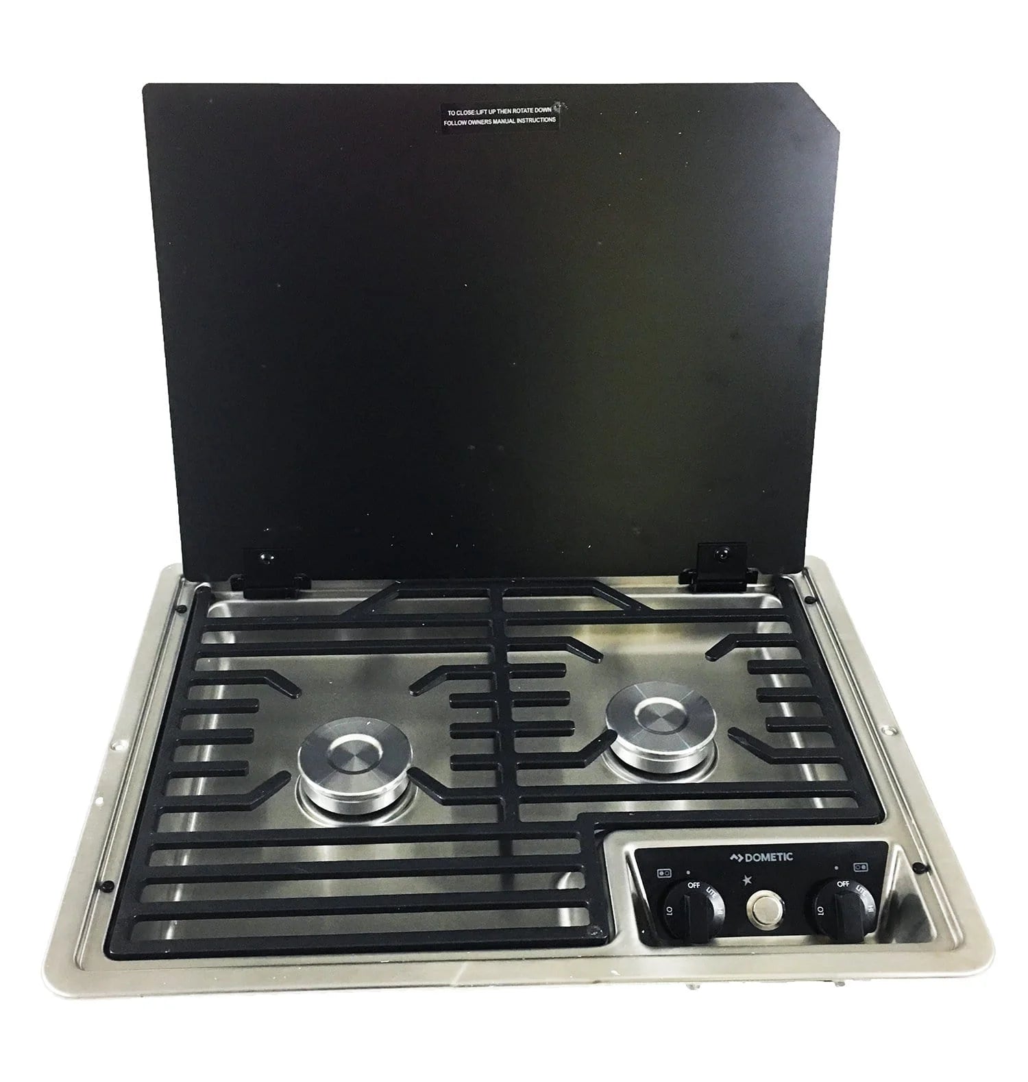 2-Burner Propane Cooktop With Glass Cover Q364721