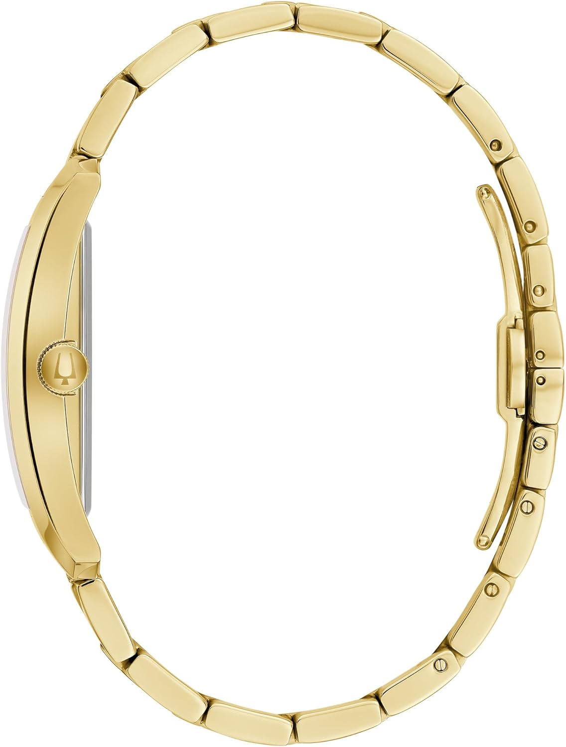Gold Stainless Steel Quartz Watch with Diamonds A55637