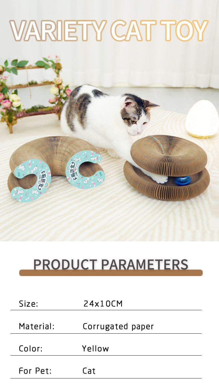 Foldable Corrugated Cat Scratcher