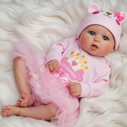 20-Inch Realistic Newborn Baby Doll with Soft Cloth Body K328062