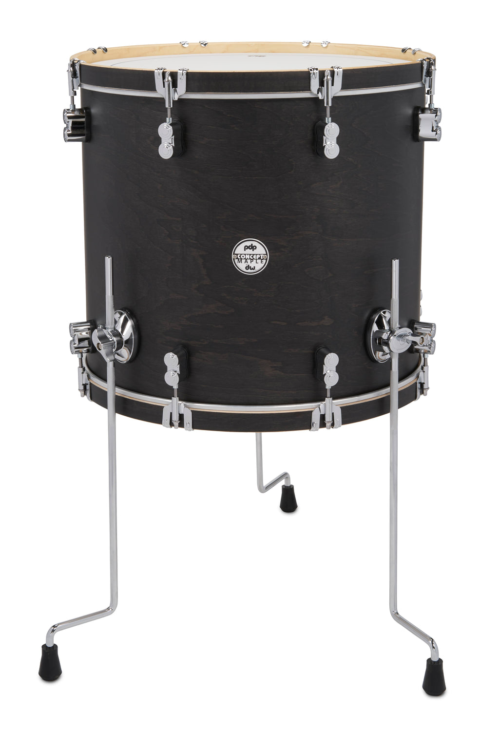 16x18 Floor Tom Ebony Stain H144