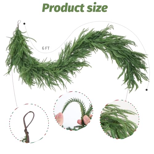 9FT Artificial Norfolk Pine Garland R61244