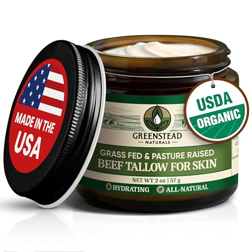 Whipped Tallow Balm with Jojoba Oil and Cocoa Butter Unscented Large Size 2.5fl Oz H38581