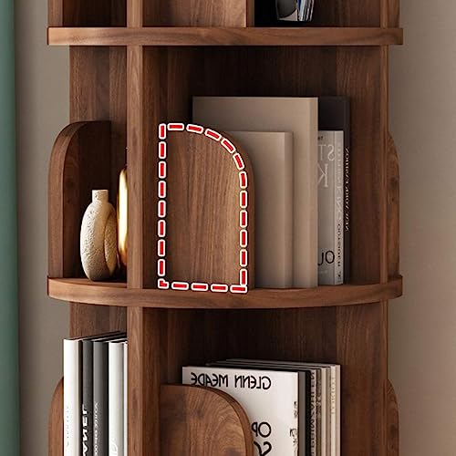 360° Rotating Bookshelf with Baffle Design N110