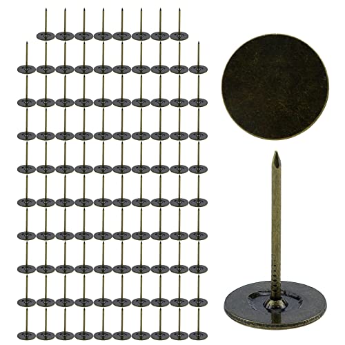 Bronze Flat Head Upholstery Tacks (19mm x 30mm, 100Pcs) Q80858
