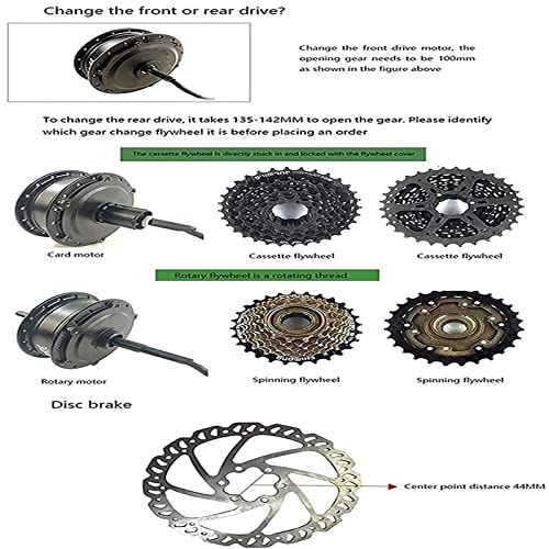 27.5in 48v 1500w Rear Wheel Electric Bicycle Conversion Kit K86771
