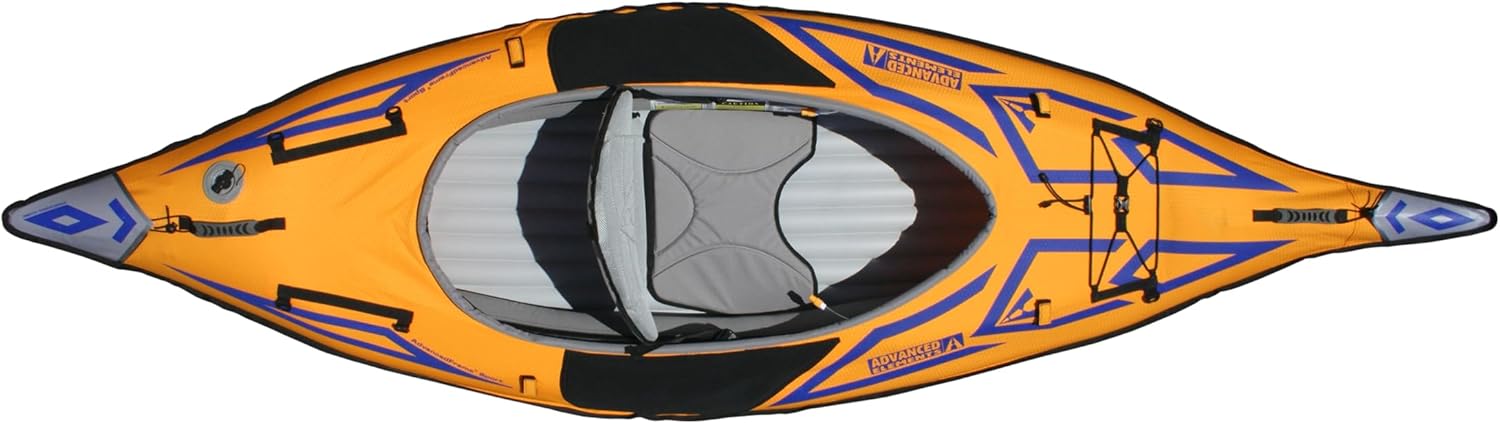 Orange Inflatable Kayak 10'5" 26 lbs with Bag and Pump S1189