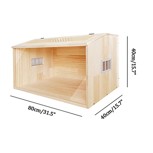 Wooden Hamster Cage Reptile Terrarium Small Animals House Habitat Hutch D302