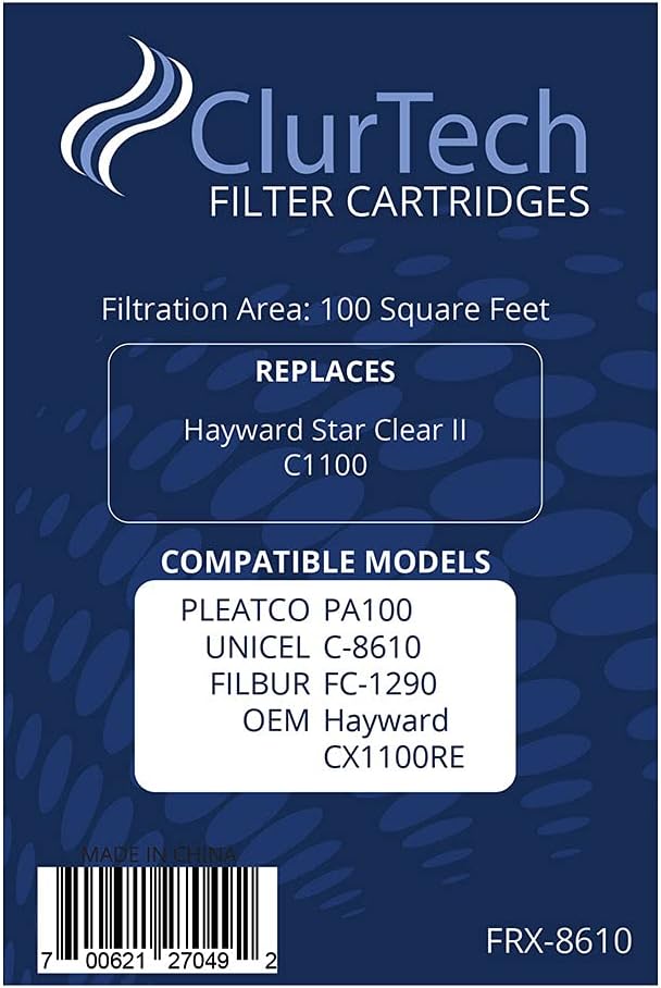 2 Pack White Pool Filter Cartridge J2549
