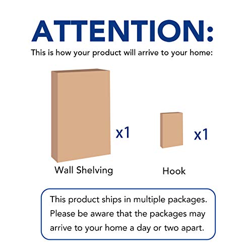 Black 2-Pack 24-inch-by-72-inch Wall Shelf Garage Storage Rack Y996143