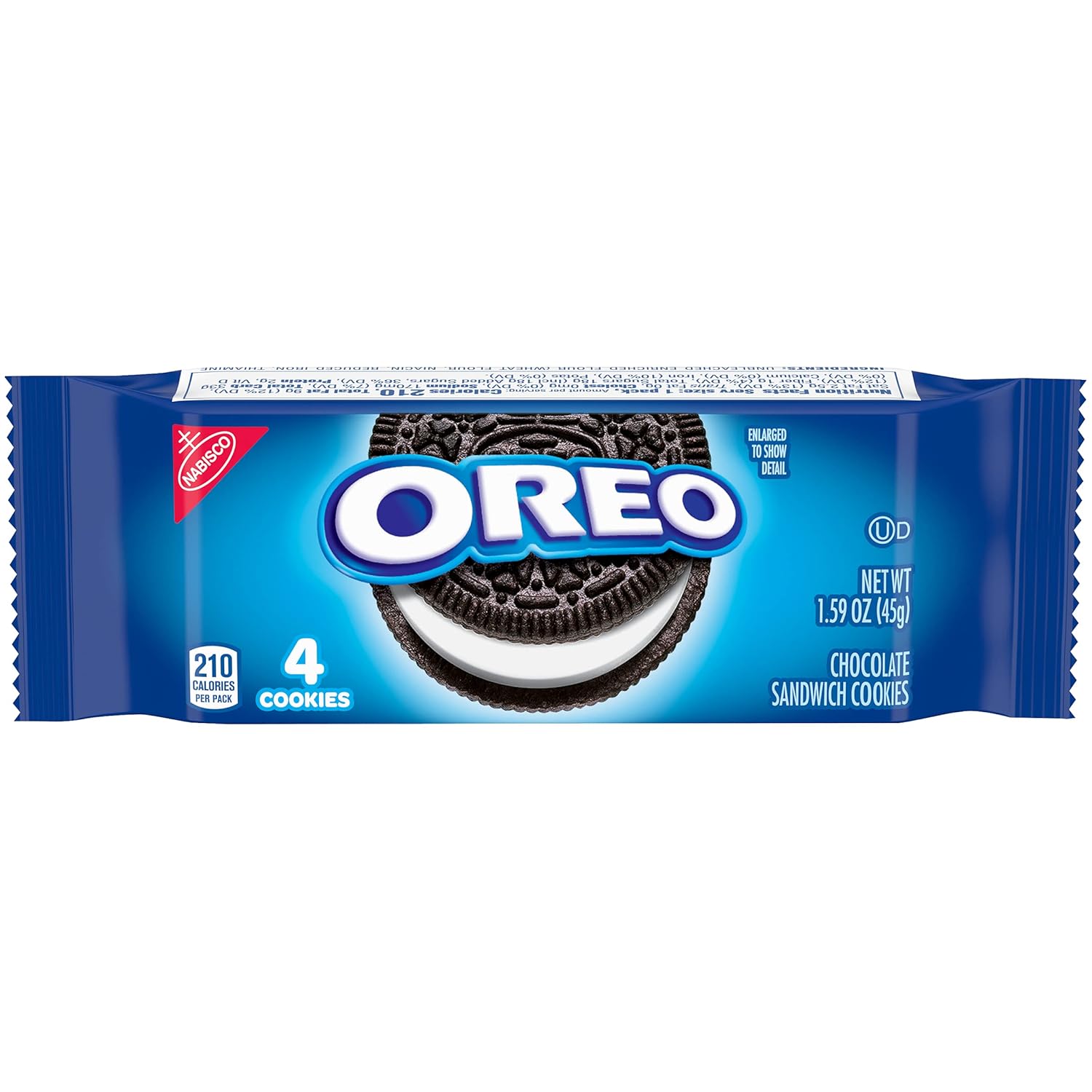 6 Snack Packs Chocolate Sandwich Cookies X187