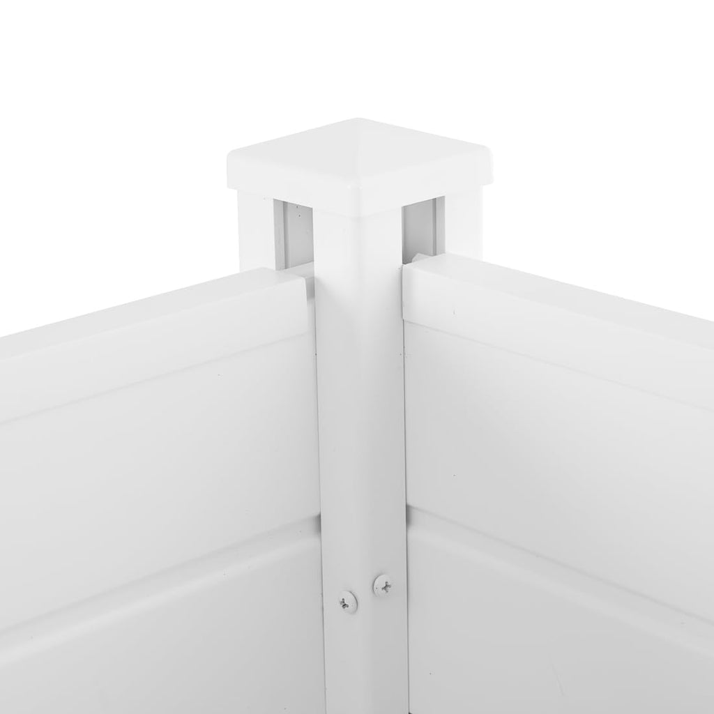 White Vinyl Privacy Screen Panels (2 Panels) F235084