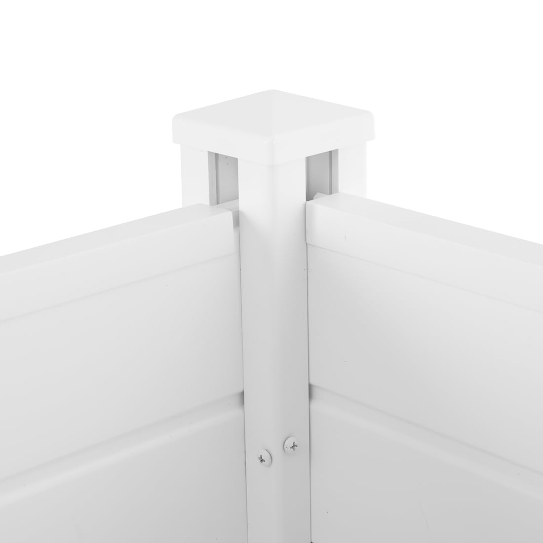 White Vinyl Privacy Screen Panels (2 Panels) F235084