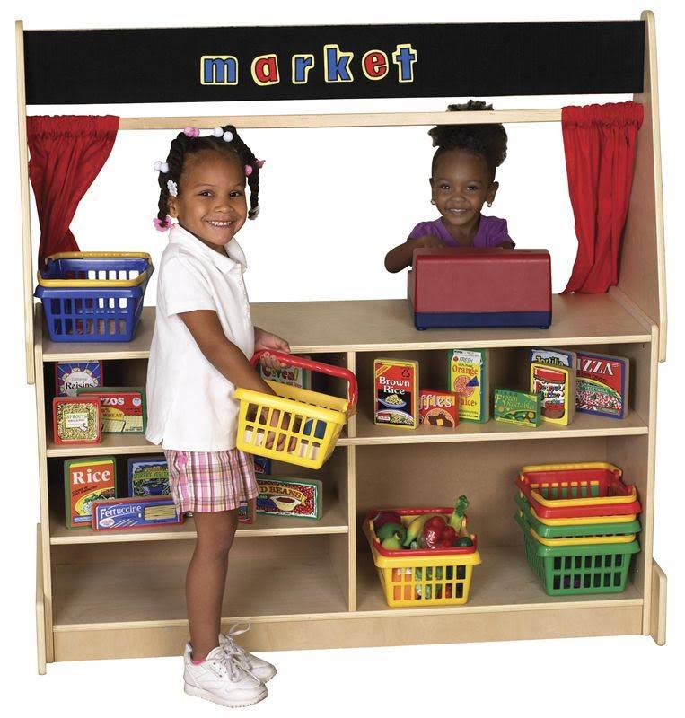 Black Wood Flannel Puppet Theater B487266