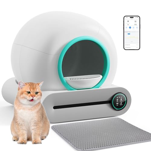 Green Self Cleaning Automatic Cat Litter Box with Mat & Liners Z4733