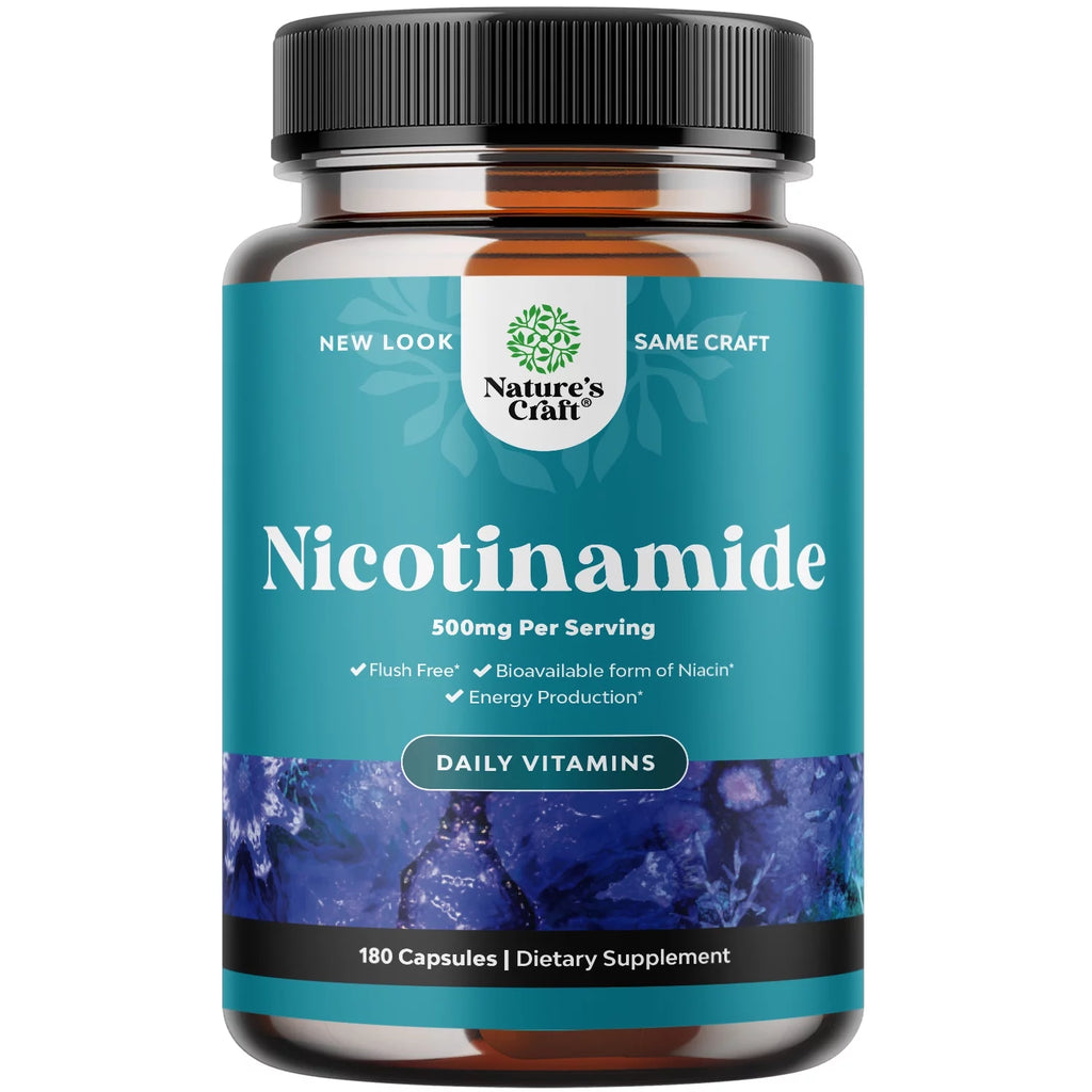500mg Niacinamide Capsules - 180 Count X5919