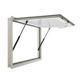 36" x 36" Aluminum Alloy Food Truck Service Window with 4 Screen Windows & Awning Door & Drag Hook O42658