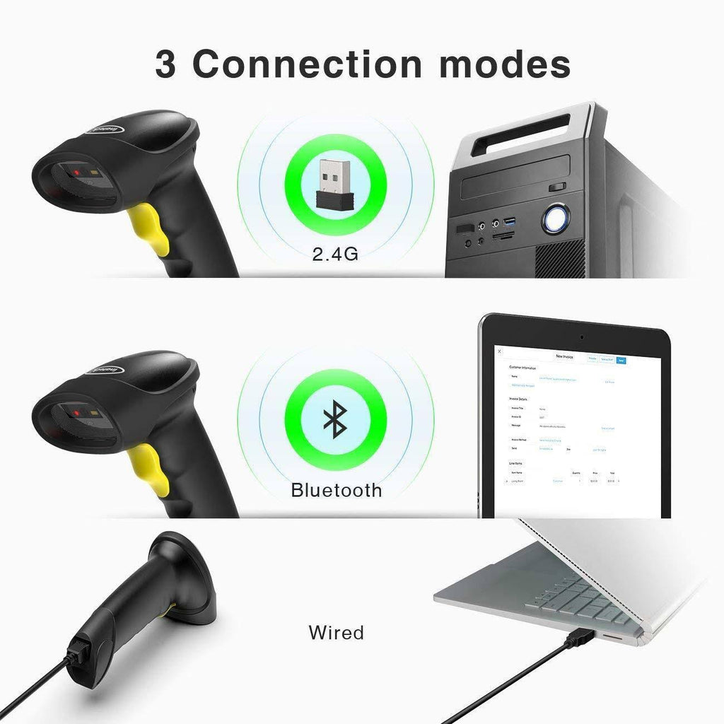 Black Wireless Bluetooth Barcode Scanner A48778