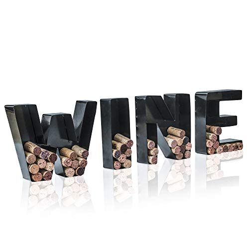 Metal Letter Wine Cork Keepsake Saver & Holder Z501