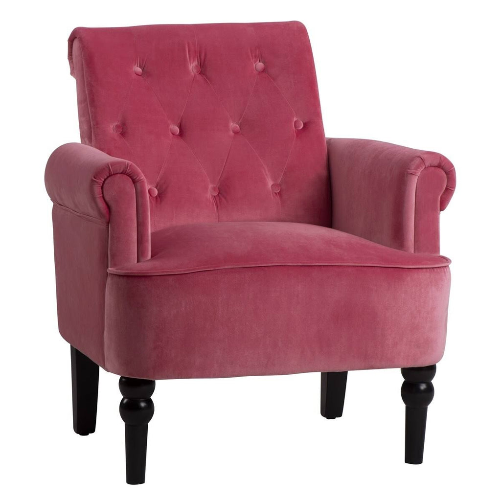 Rosewood Button Tufted Club Chair C55265