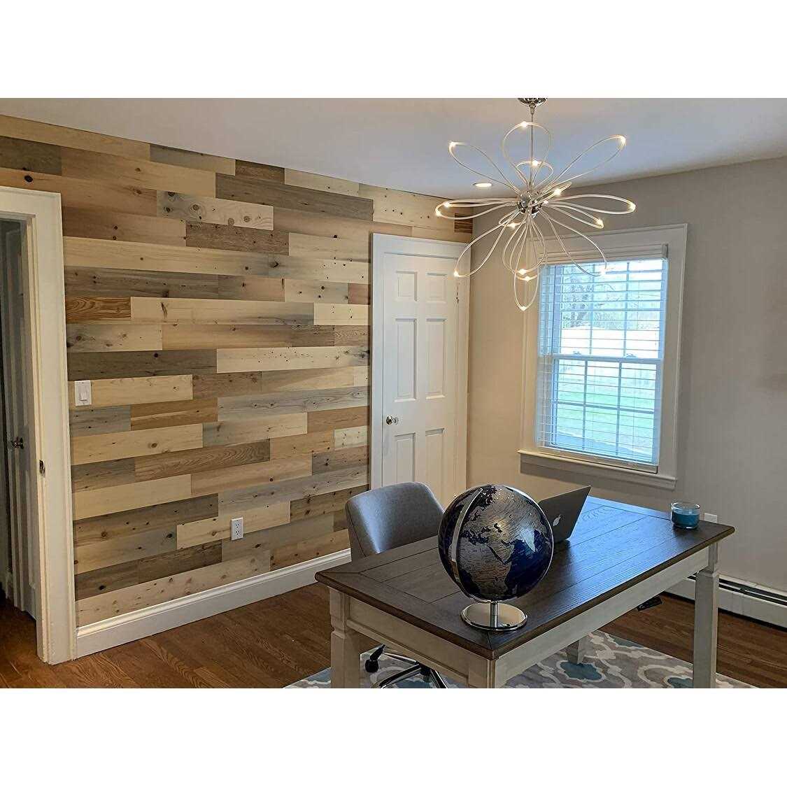 Reclaimed Wooden Wall Planks Peel and Stick A71559