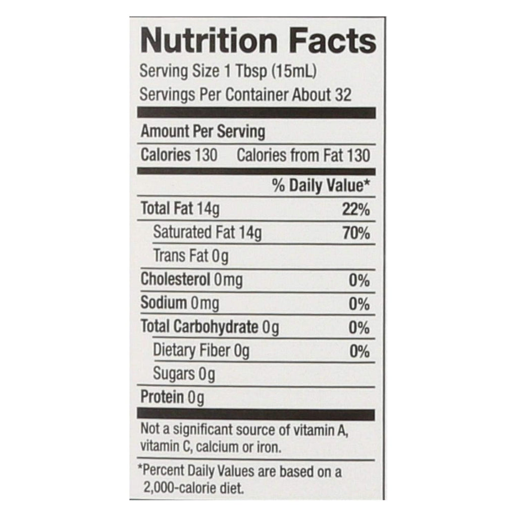 Organic Liquid Coconut Oil, 16-ounce F37036